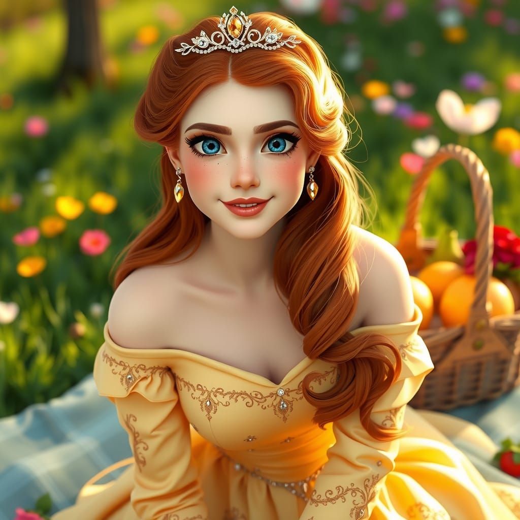 Royal Spring Portrait in Vibrant Colors