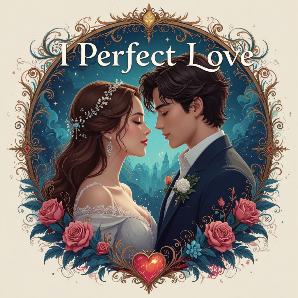 Dreamy Love Splash Screen in Fantasy Concept Art Style