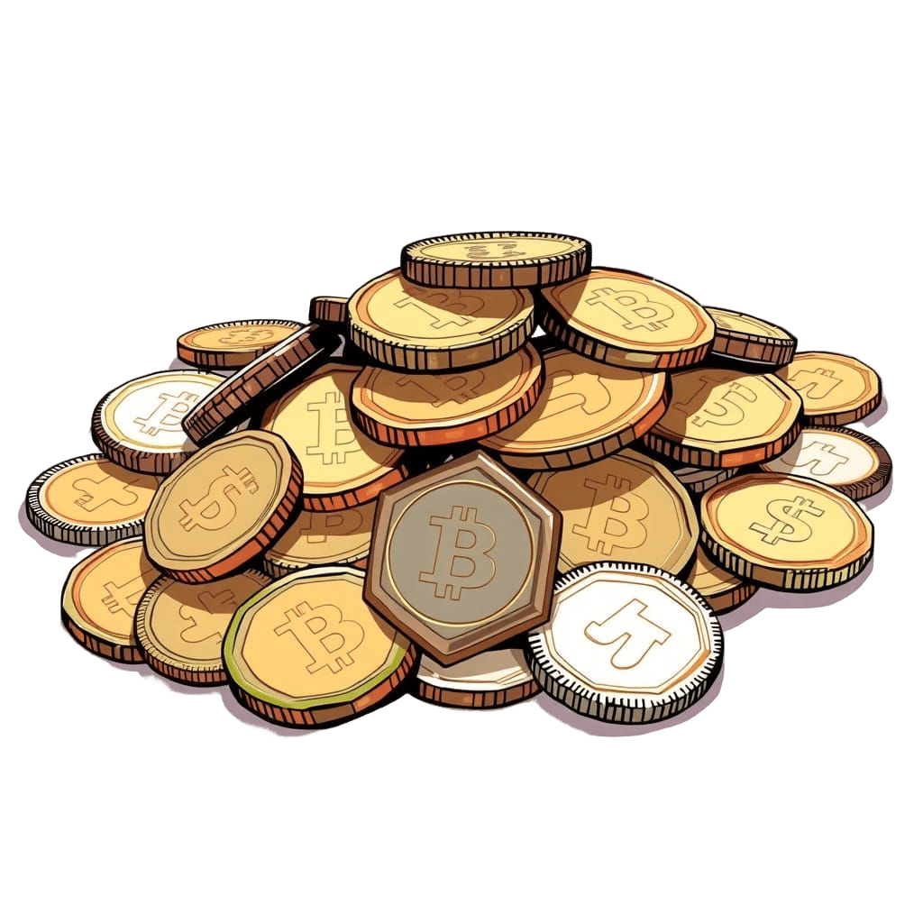 Hand Drawn Anime Coins