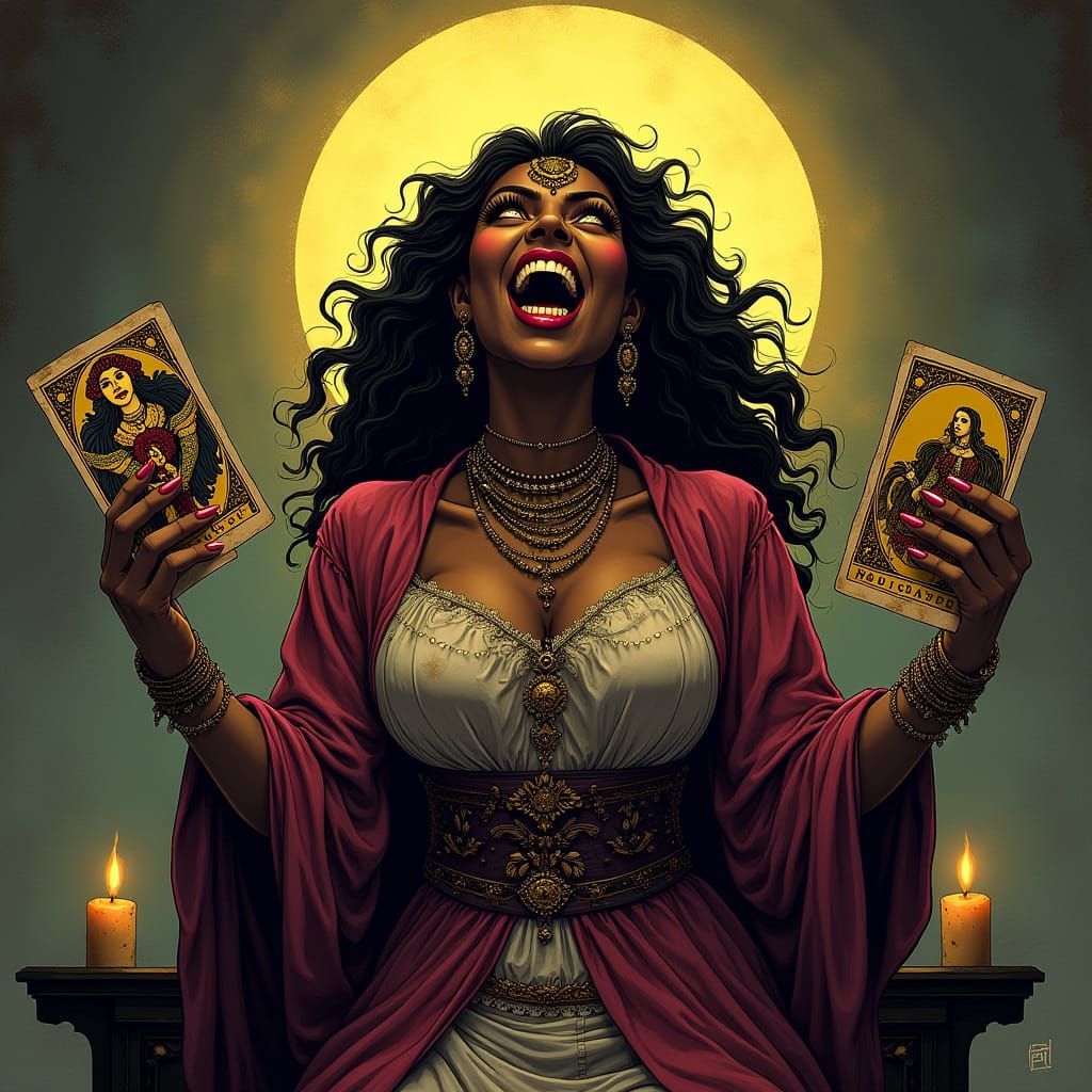 Gothic Goddess of Tarot and Shadows