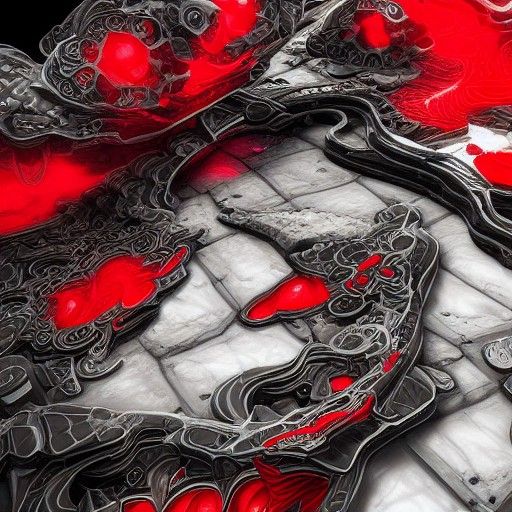 Intricate Hyperdetailed Design with Volumetric Lighting