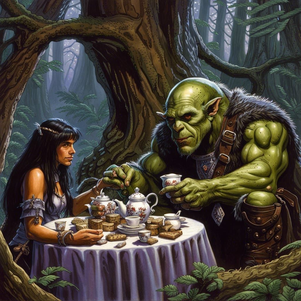 DND tea party with the brute and the healer