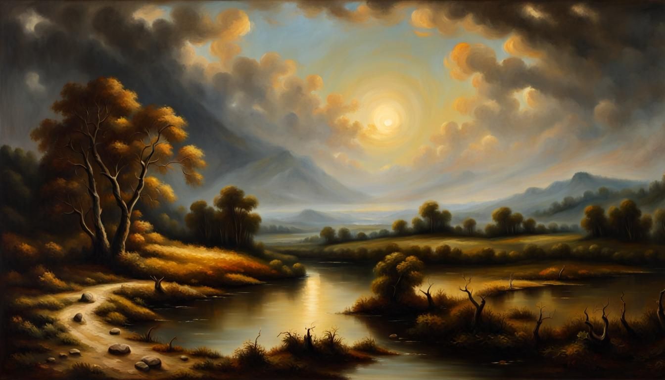Classical Landscape Oil Painting