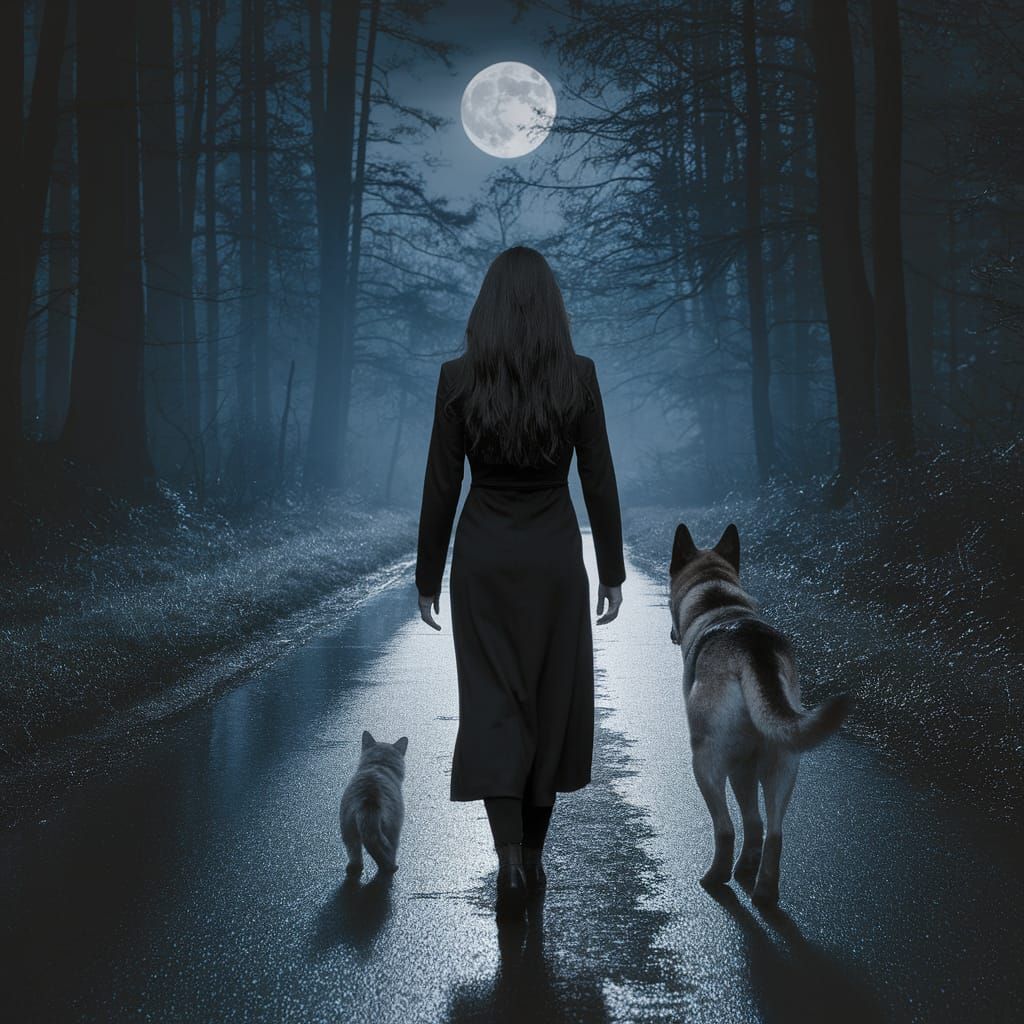 Mysterious Forest Journey in Cinematic Style