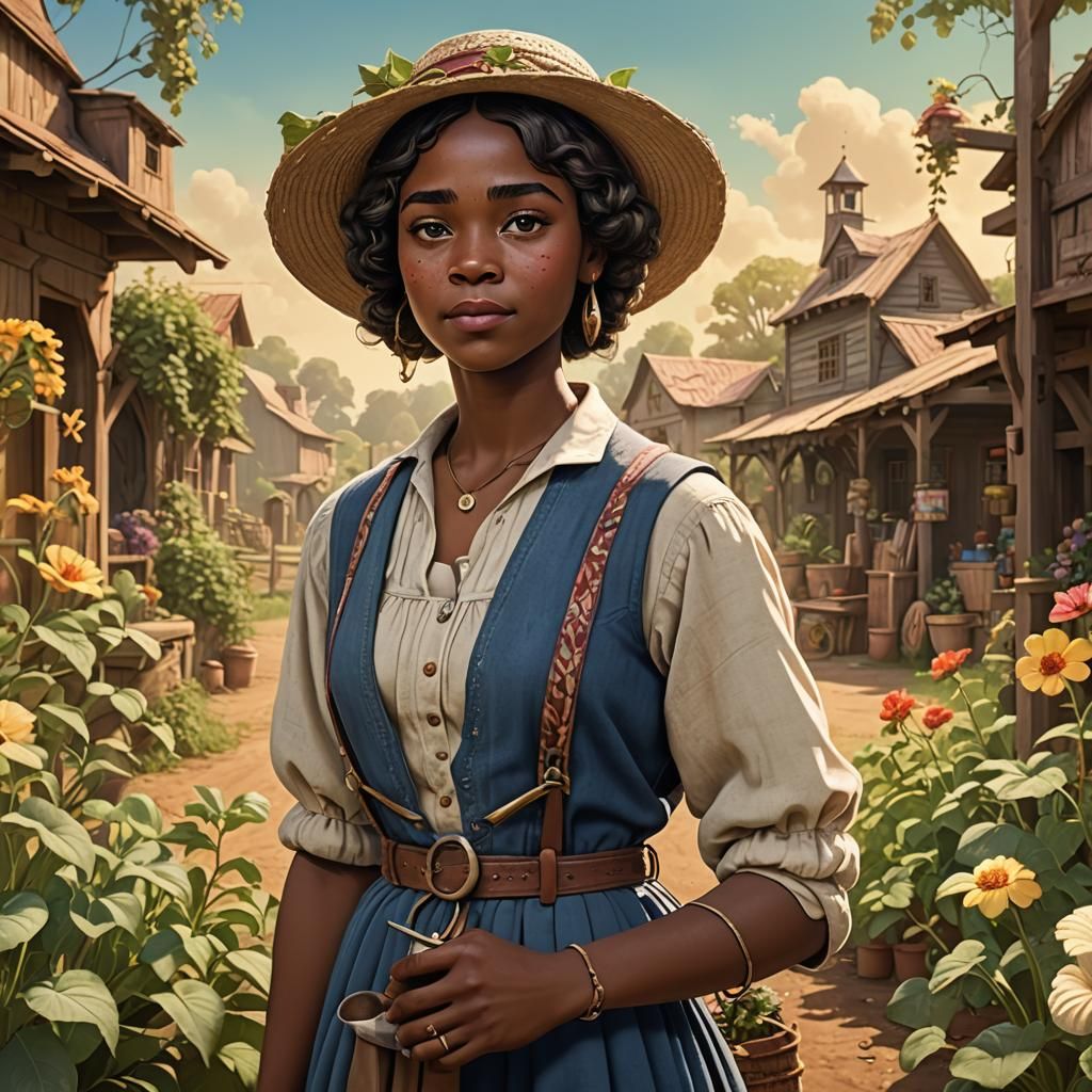 Juliet as 1920s Farmer, Disney Princess Style