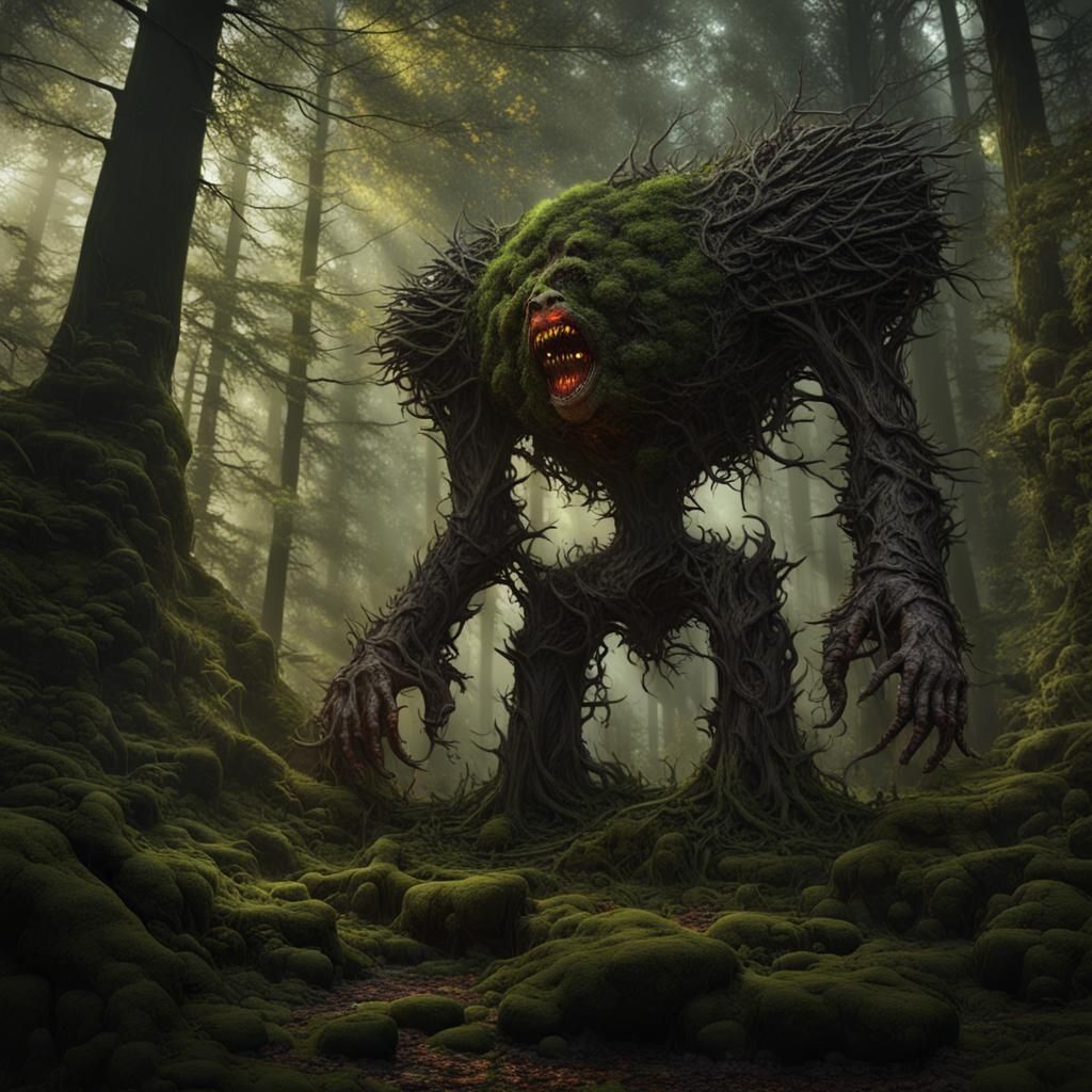 Forest Machine Boogeyman: Dark Fantasy Concept Art