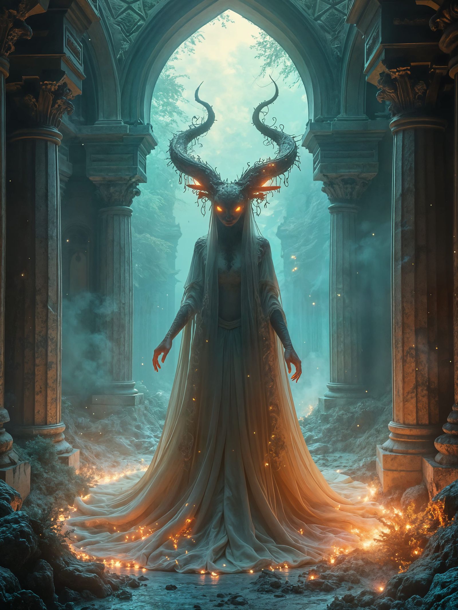 Ethereal Eidolon in Opalescent Splendor