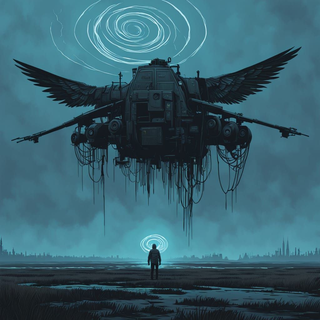 Cinematic Fallen Angel Masterpiece in Hyper-Realistic Inking...