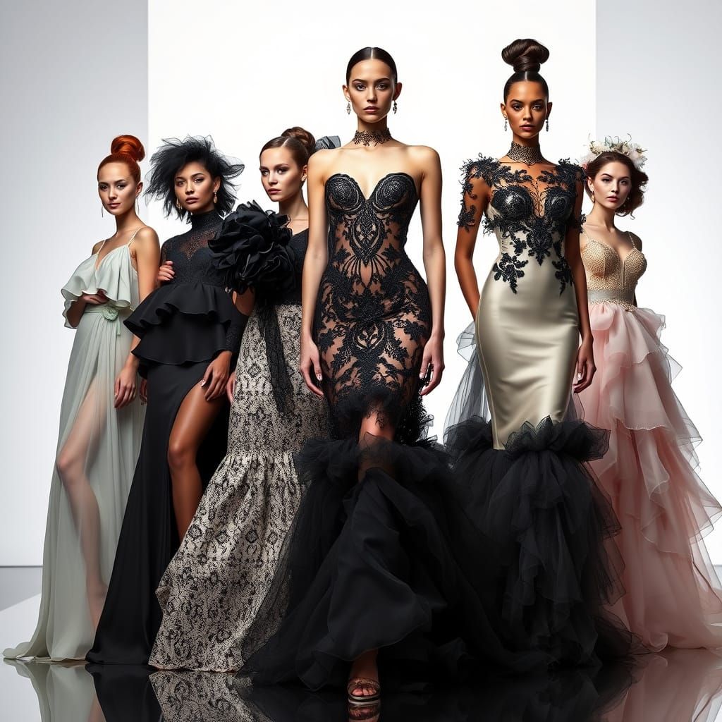 Runway Models Showcase Corset Couture