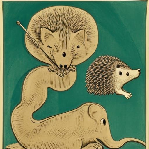 Hedgehog's Vampire Plot: Post-Apocalyptic Psychedelic Art