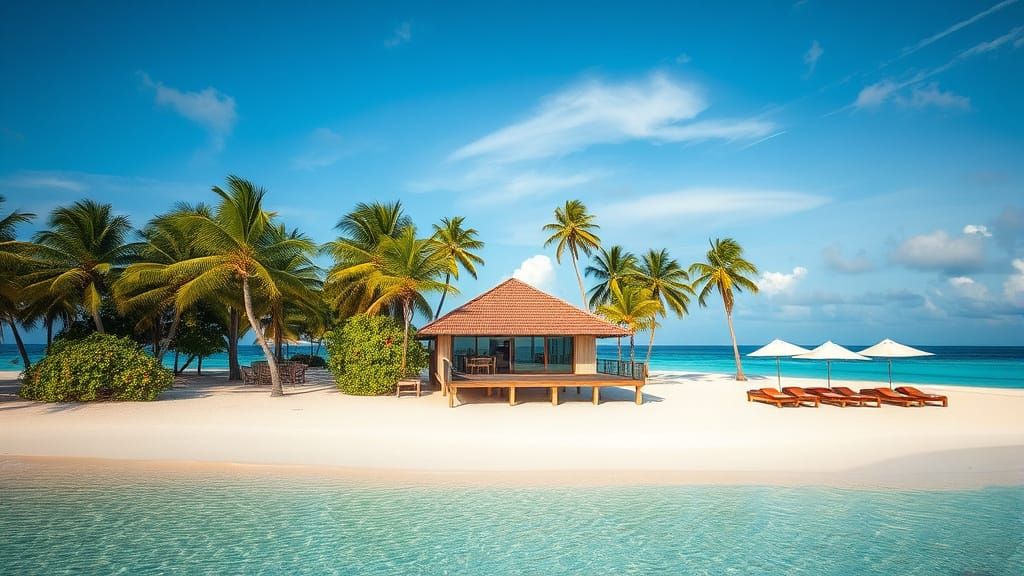 Maldives Private Island Oasis with Ocean Pool Villa