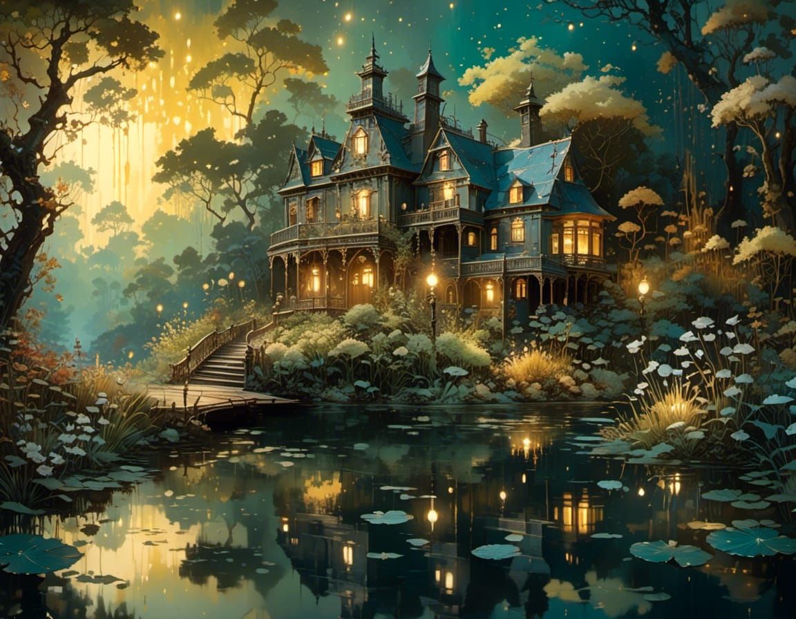 Fairy's Lucid Dream in Cel-Shaded Alcohol Ink