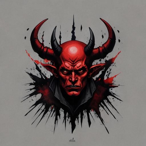 Stylized Devil Image Generated by AI