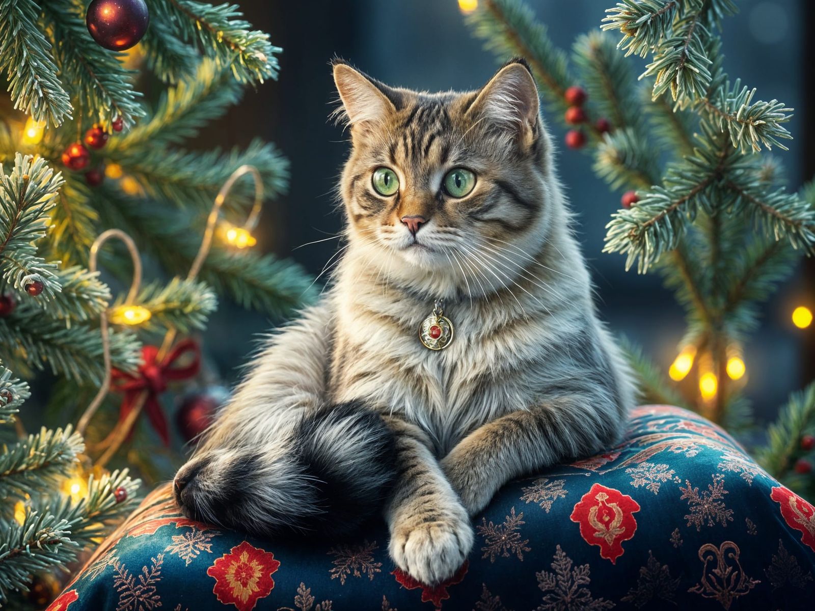 Festive Feline Christmas Magic