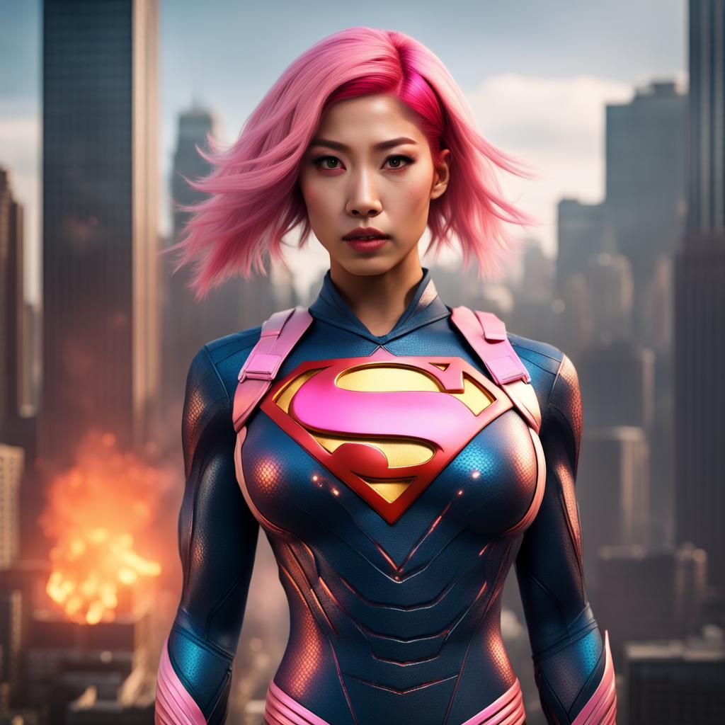 An Asian super girl