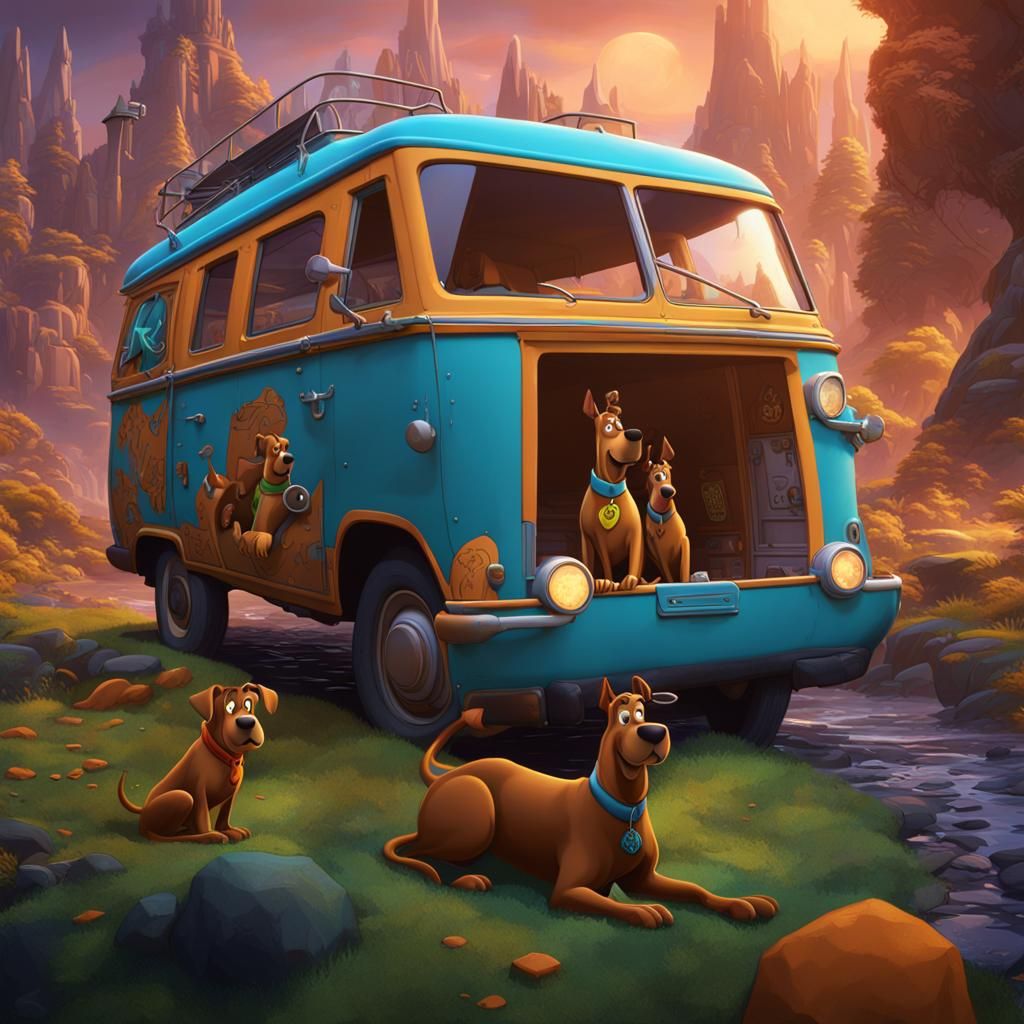 Scooby Doo: Detailed Matte Painting in 8K