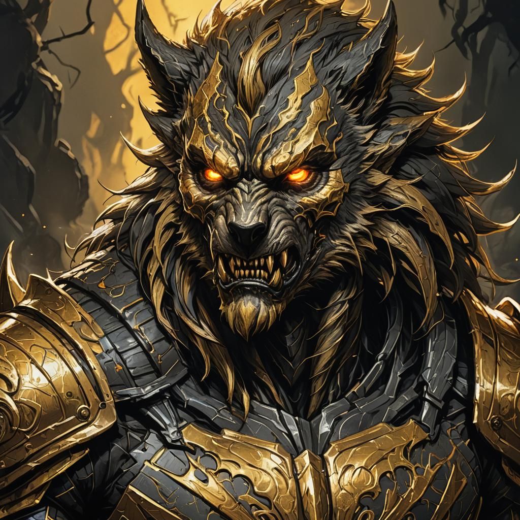Epic Fantasy Horror: Mutant Werewolf Close-Up