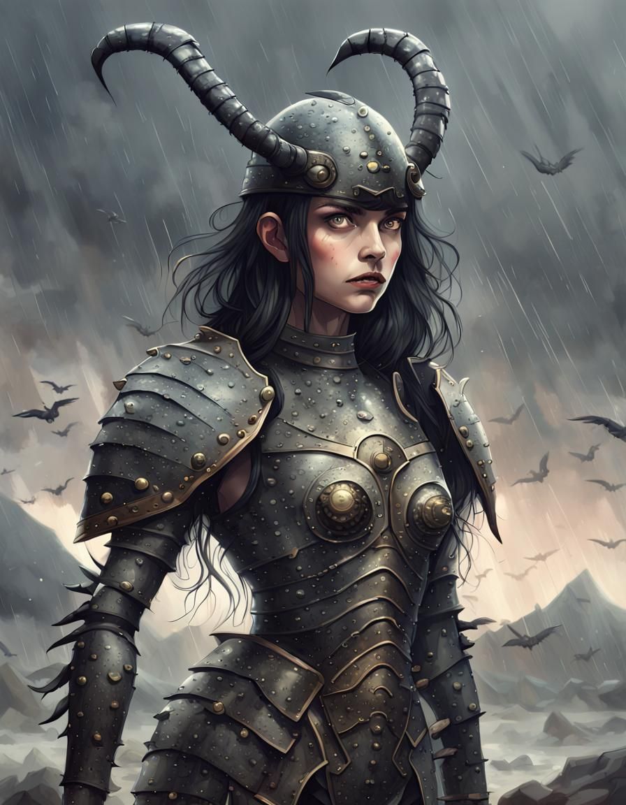 Armored Stag Beetle Leading Warriors in Battle