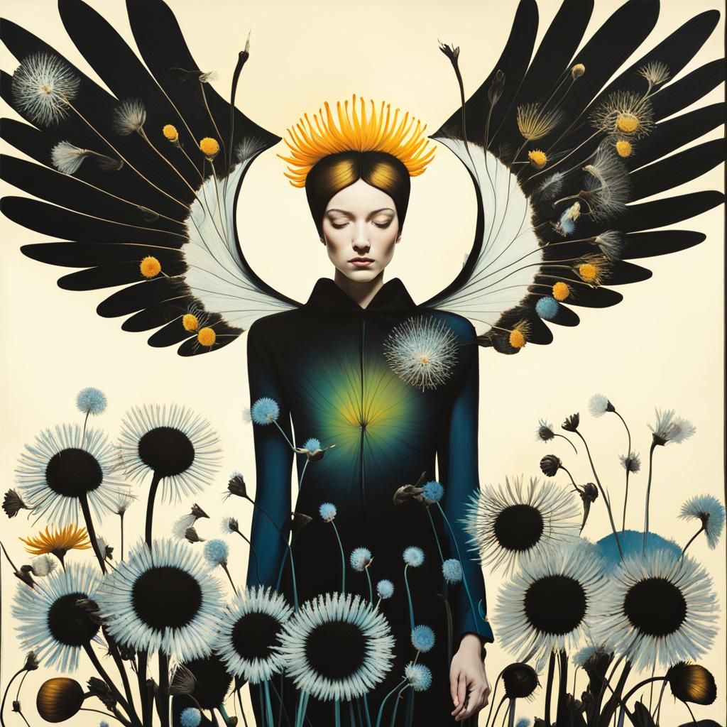 Winged Fairies Making Wishes in Surreal Dreamscape