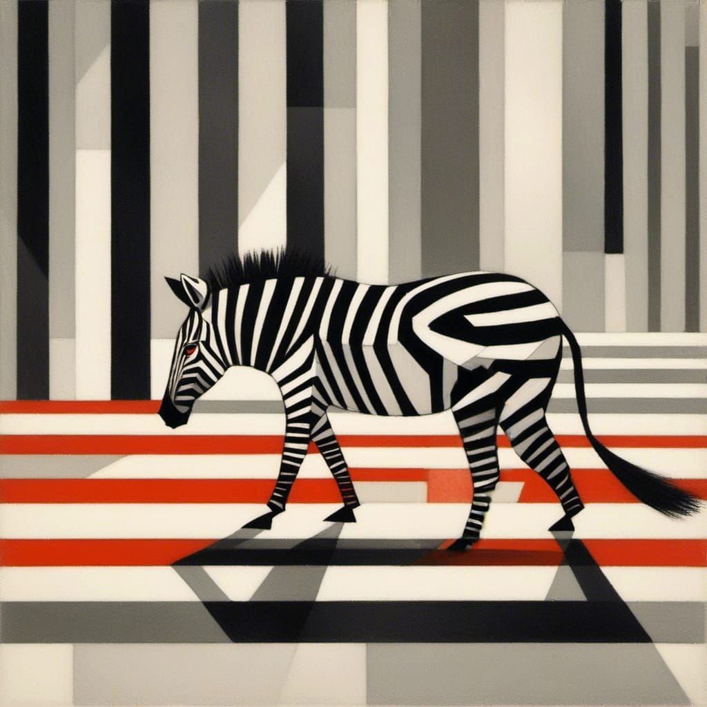 Striking Zebra Leg Close-up