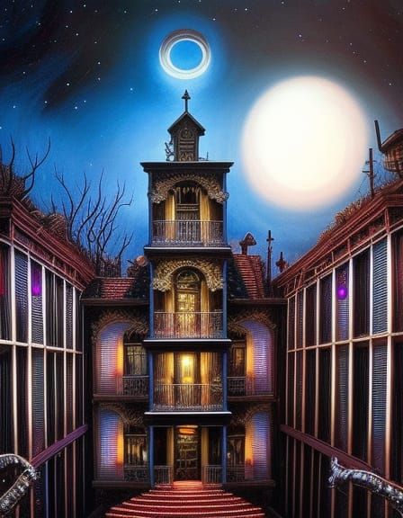 Eerie Film Noir: Heartbreak Hotel in Gothic Style