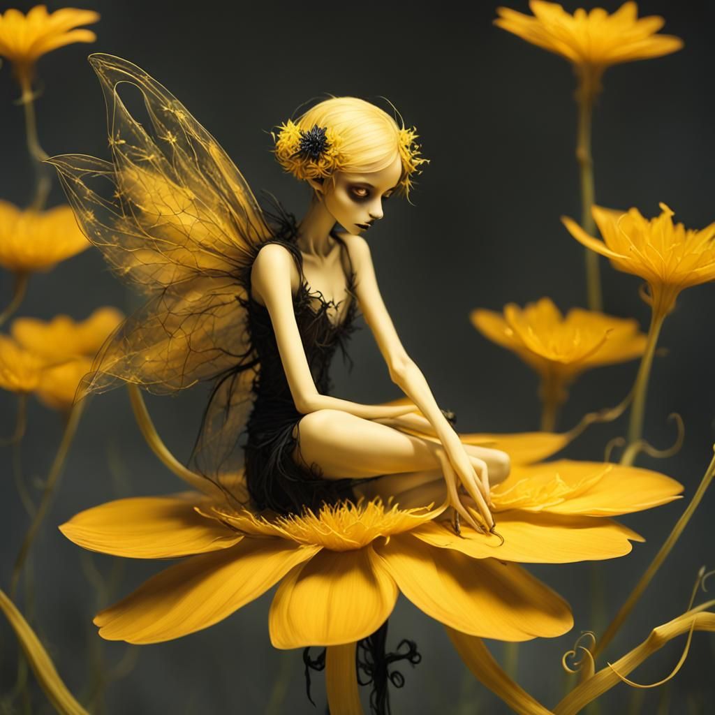 Sinister Flower About to Engulf Yellow Fairy