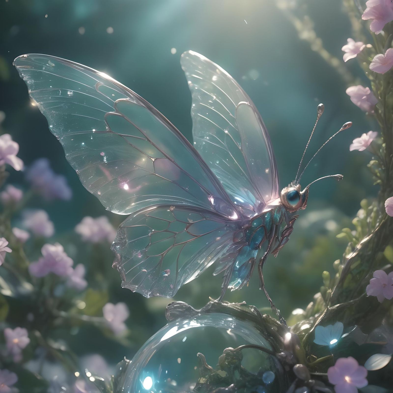 Filigree Crystal Butterfly