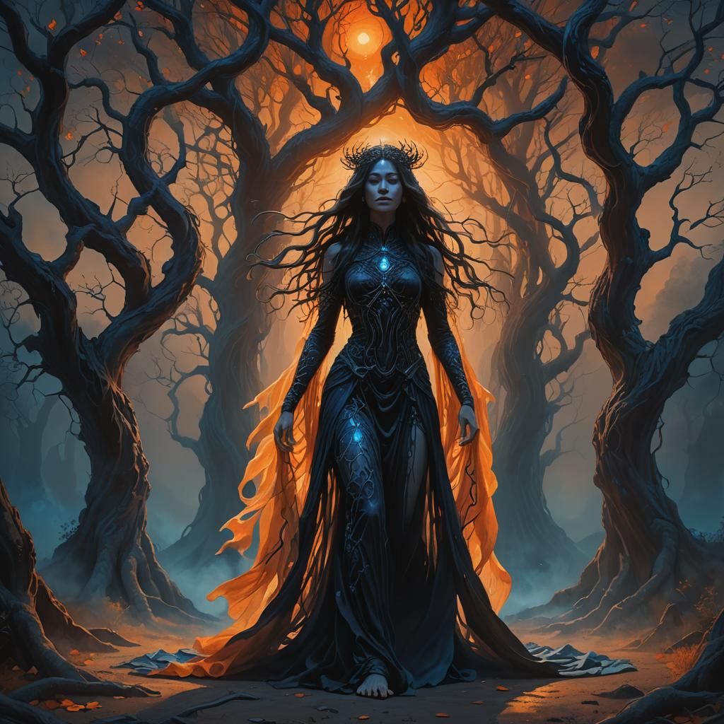 Inverted Priestess: A Gothic Fantasy Concept