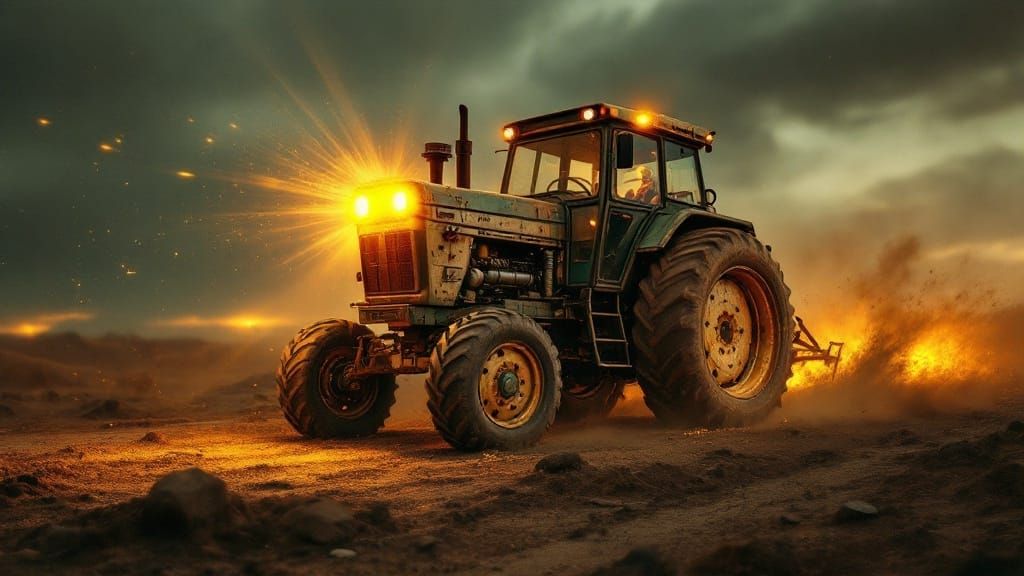 The Pun Tractor Beam: A Reality-Bending Farm Machine