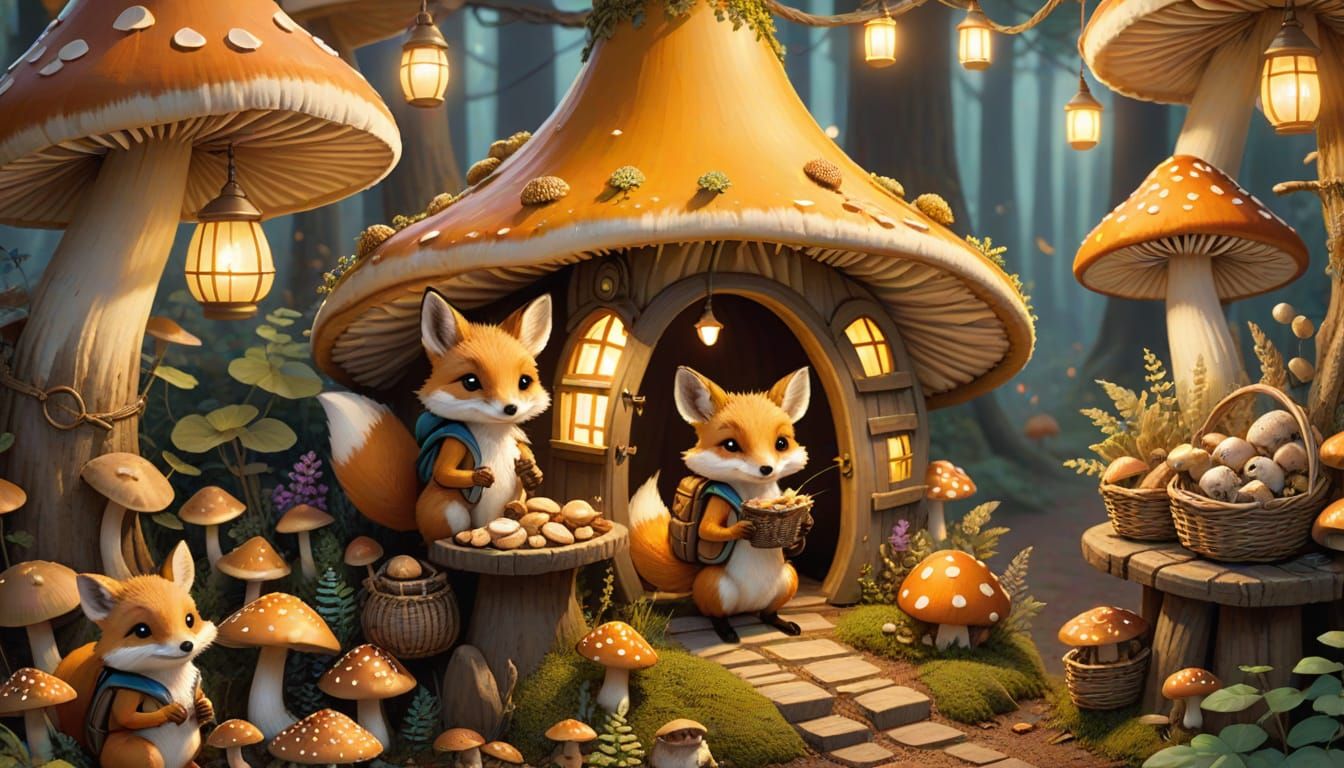 Woodland Bazaar Wonderland in Storybook Style