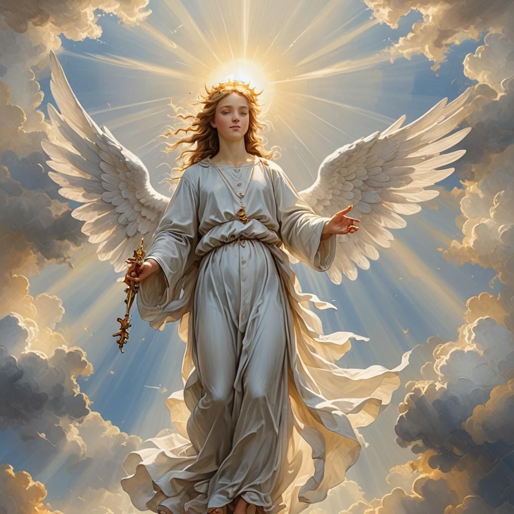 Angel Gabriel in Heavenly Light