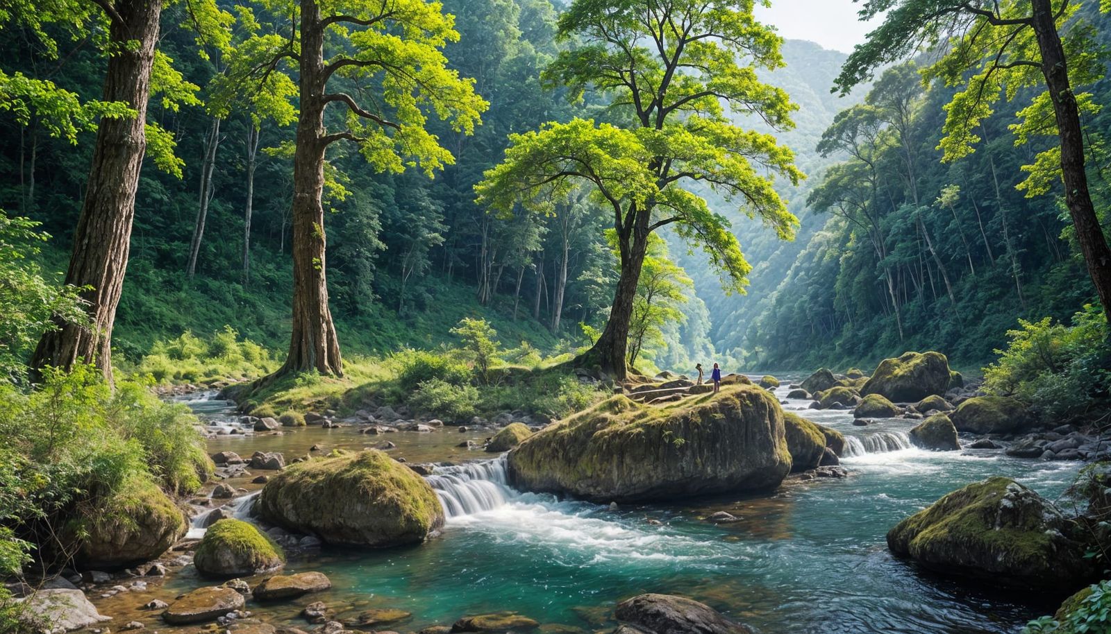 Vibrant Landscape of Machakhela National Park in Georgia