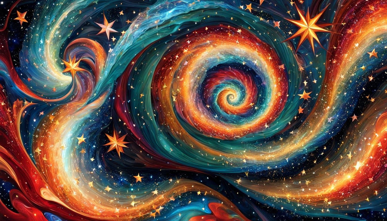 Cosmic Vortex of Vibrant Stars