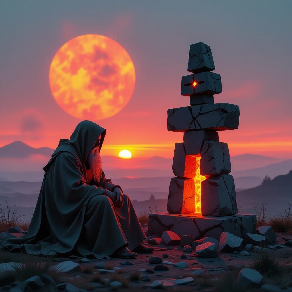 Oracle by Neon Inukshuk in Rustpunk Biomechanical Style