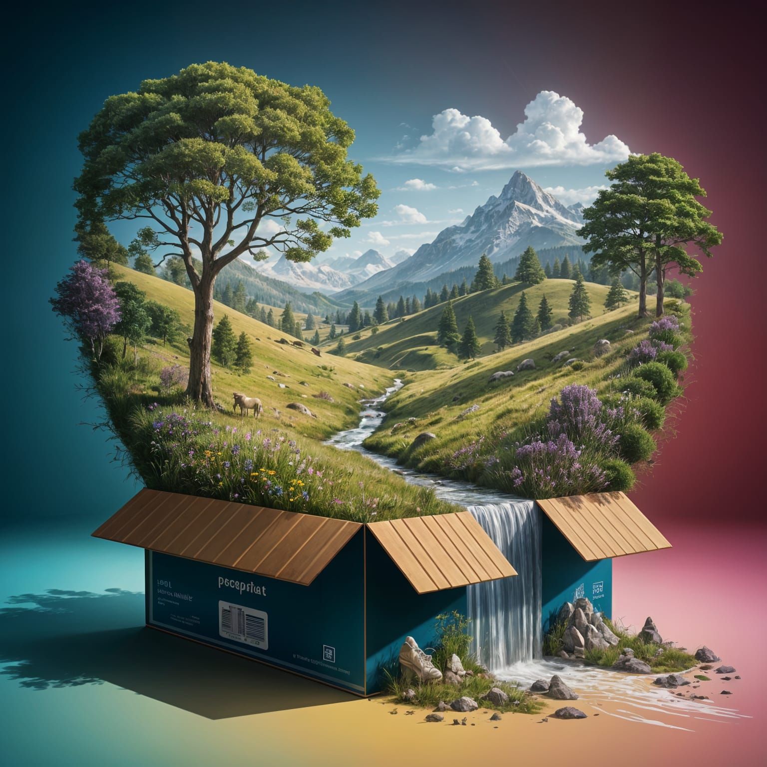 Temperate Forest Inside a Shoe Box