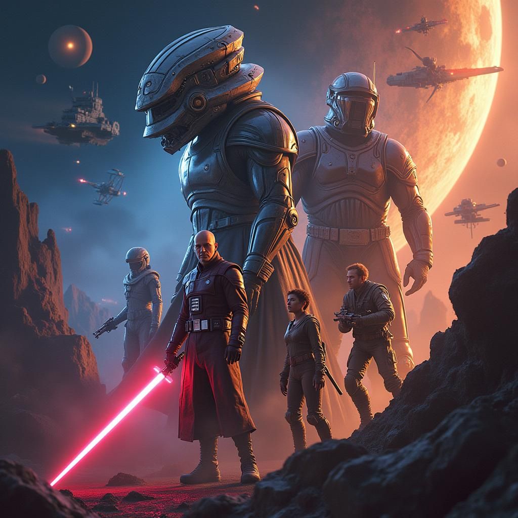 Star Wars and Star Trek Universe Mashup