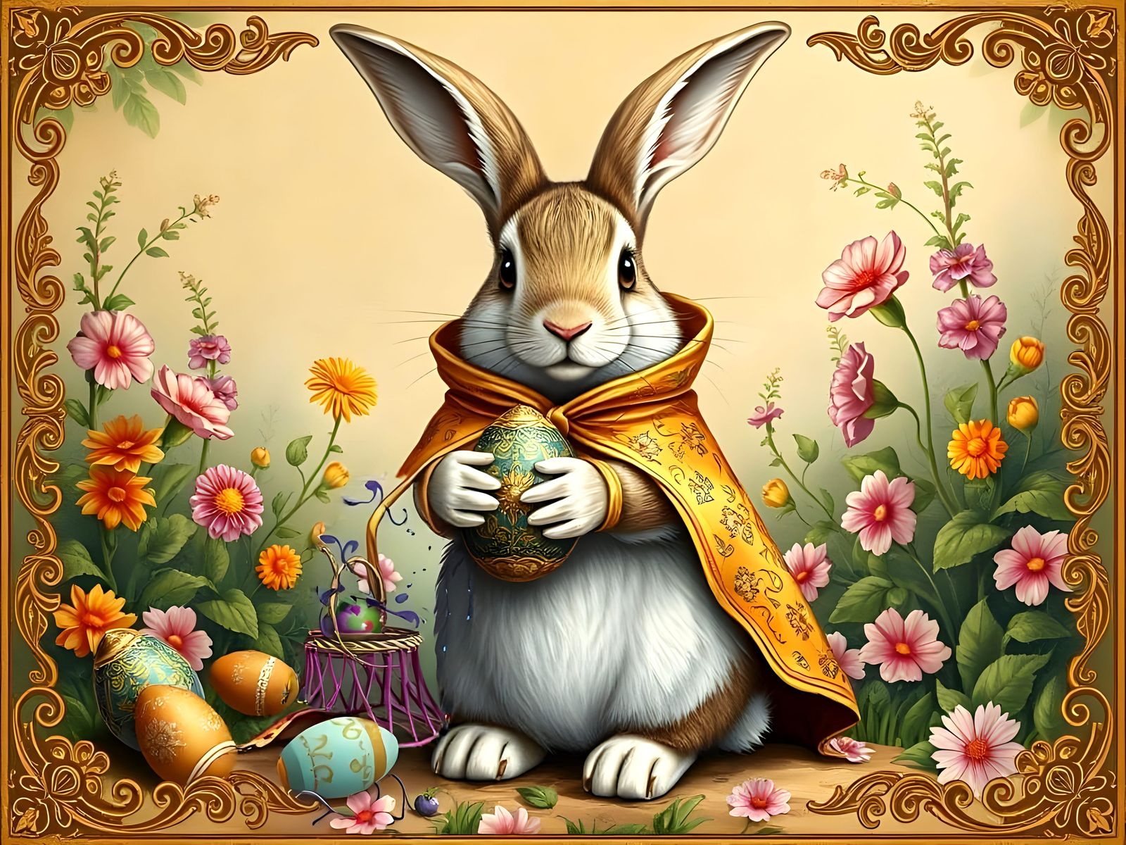 Elegant Easter Celebration in Vibrant Spring Colors