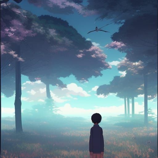 Among Us Character in Studio Ghibli Anime Style