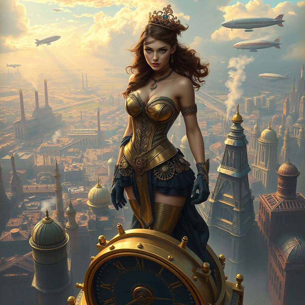 Steampunk Princess Defies the Clockwork City