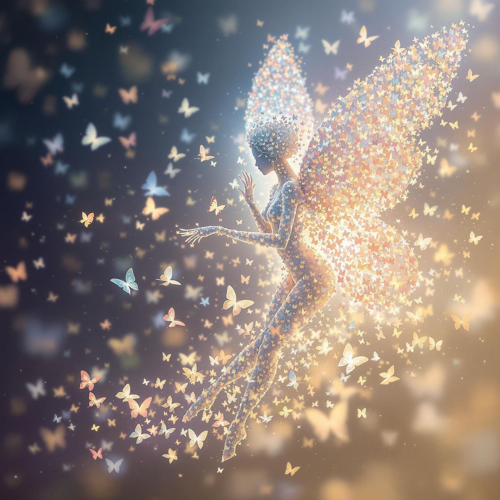 Butterfly Fairy in Ethereal Harmony