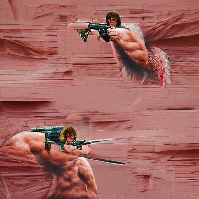 Jungle Warrior Ready for Action