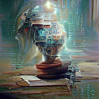 Artificial Intelligence as Oil Painting by Gurney