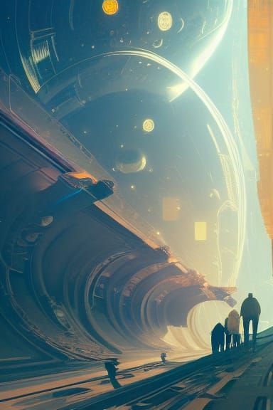 Space Agency Underground a 7 house condominium Movie Poster 8k resolution concept art by Greg Rutkowski dynamic lighting...