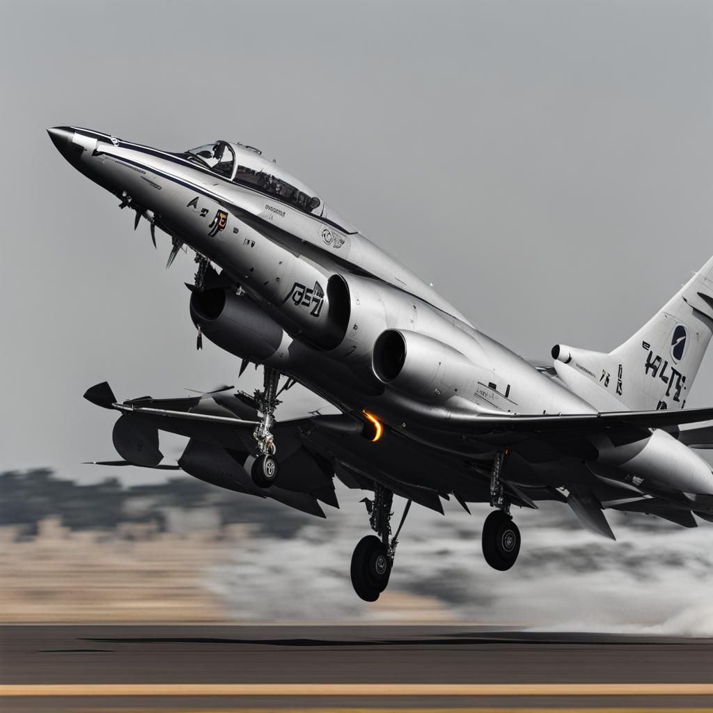 Simple AI-Generated Jet Aircraft Image