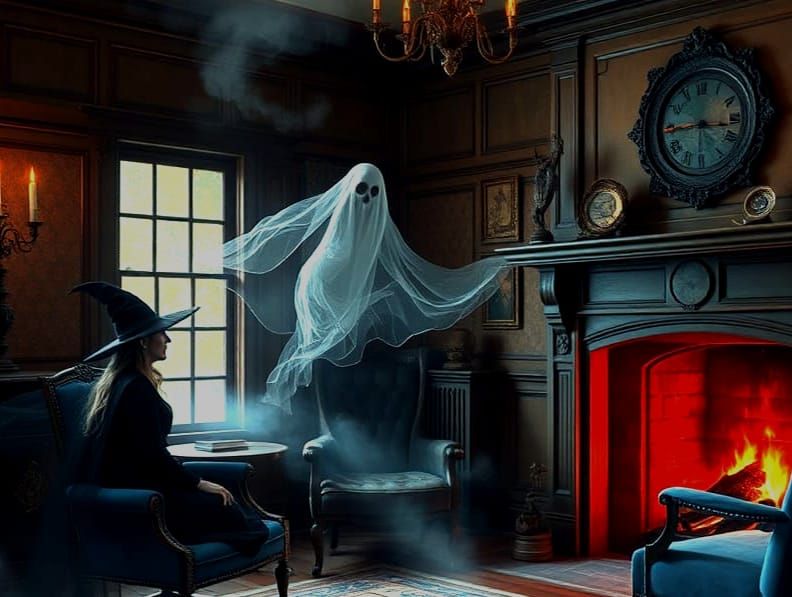 Victorian Parlor: Witch, Ghost, and Demon
