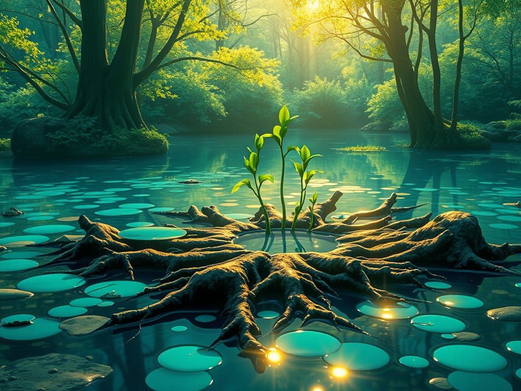 Lost Azure Lagoon in a Cosmic Landscape