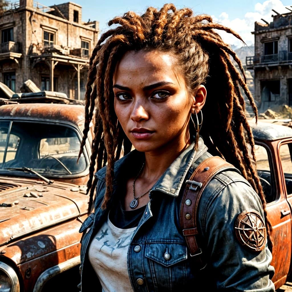 Post-Apocalyptic Outcast in Detailed 3D Game Art