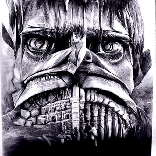 Attack on Titan: Hyperdetailed Charcoal Titan