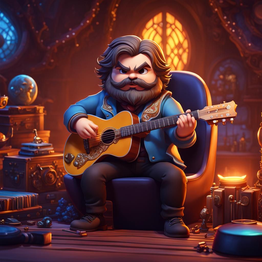Adorable Chibi Jack Black