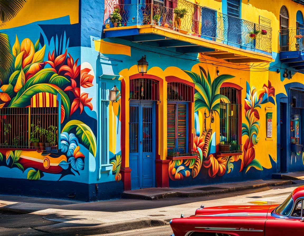Vibrant Cuban Culture Depicted in Miami Street Art